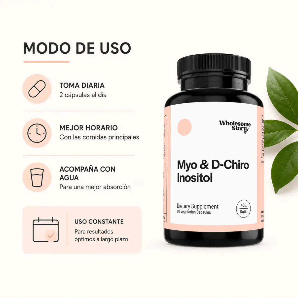 Wholesome Story Myo & D-Chiro Inositol Bienestar Femenino Zivanne