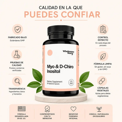 Wholesome Story Myo & D-Chiro Inositol (90 Cápsulas) - Zivanne