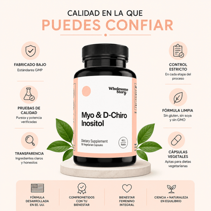 Wholesome Story Myo & D-Chiro Inositol Bienestar Femenino Zivanne