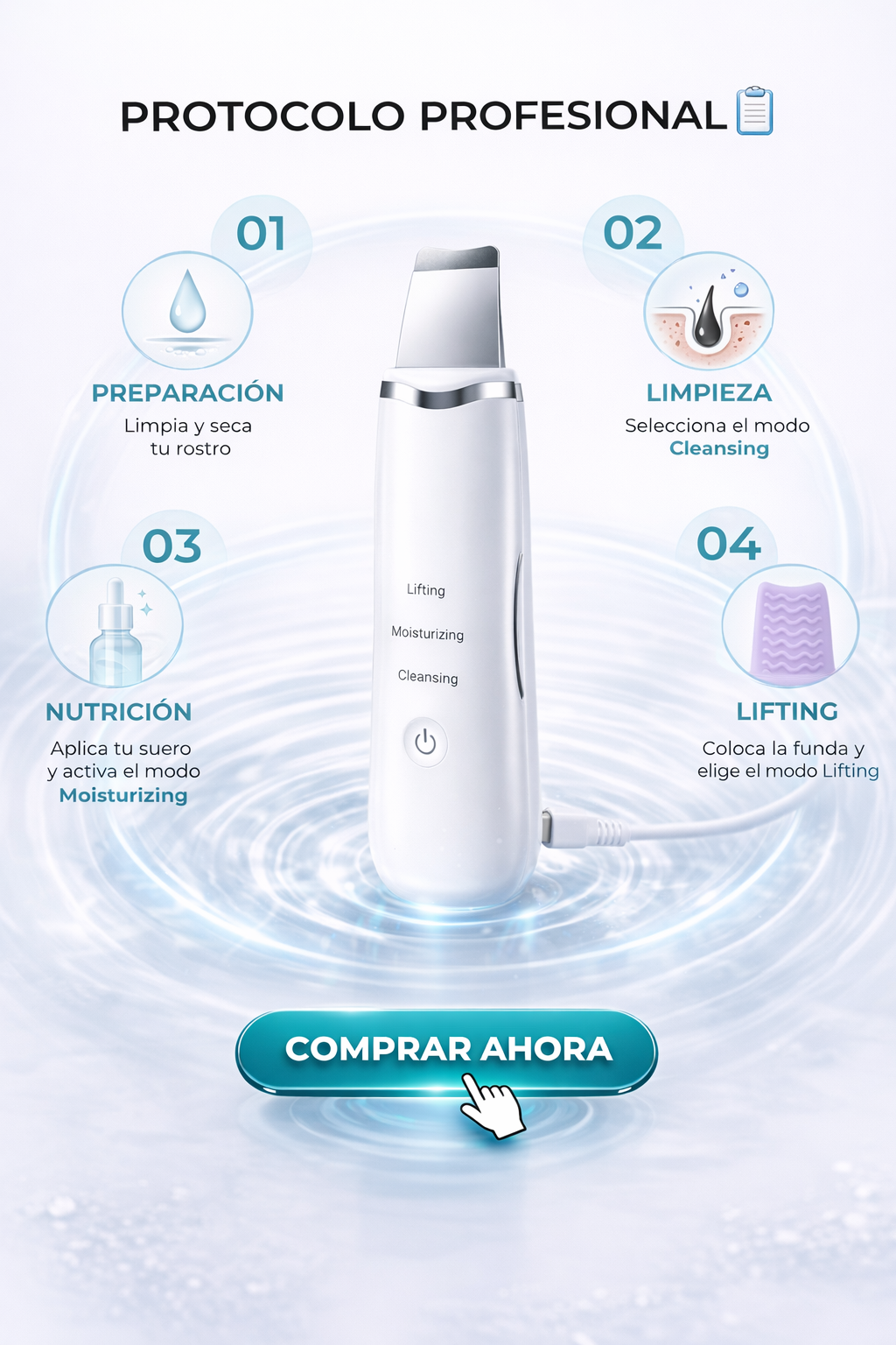 Peeling Ultrasónico Facial – El Protocolo Maestro de Limpieza y Lifting