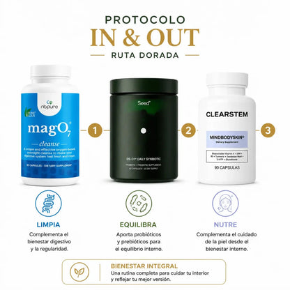 Kit Protocolo In & Out Ruta Dorada Unisex Rutina de Bienestar Zivanne