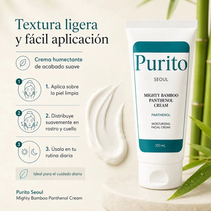 rema PURITO Pantenol y Bambú 120ml crema hidratante facial Zivanne