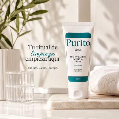rema PURITO Pantenol y Bambú 120ml crema hidratante facial Zivanne