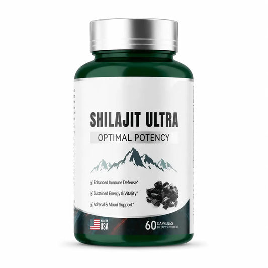 Shilajit Ultra Optimal Potency 60 Capsulas Suplemento Mineral Zivanne