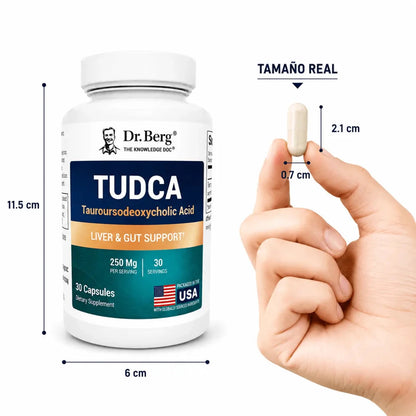 Dr Berg TUDCA 30 Capsulas Suplemento Digestivo Zivanne