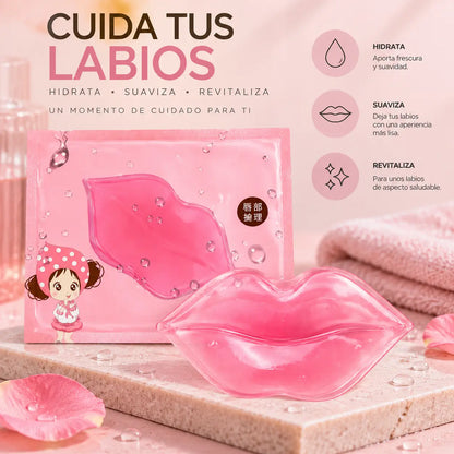 Zivanne, Mascarilla de Colágeno para Labios, Parche de Hidrogel Humectante, 1 Unidad