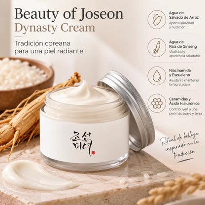 Beauty of Joseon, Dynasty Cream, Crema Facial Nutritiva e Hidratante, 60 ml