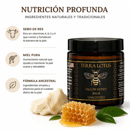 Tallow Honey Balm – Bálsamo Nutritivo de Sebo de Res y Miel - Zivanne