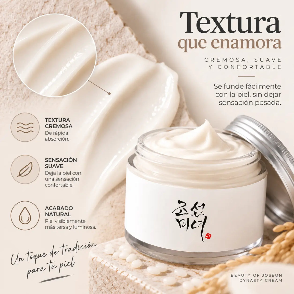 Beauty of Joseon, Dynasty Cream, Crema Facial Nutritiva e Hidratante, 60 ml
