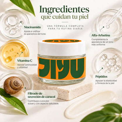 JIYU, Skin Cell Face Cream, Crema Facial Hidratante e Iluminadora, 60 ml