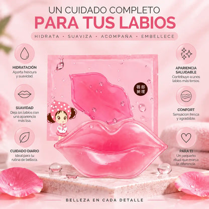 Zivanne, Mascarilla de Colágeno para Labios, Parche de Hidrogel Humectante, 1 Unidad