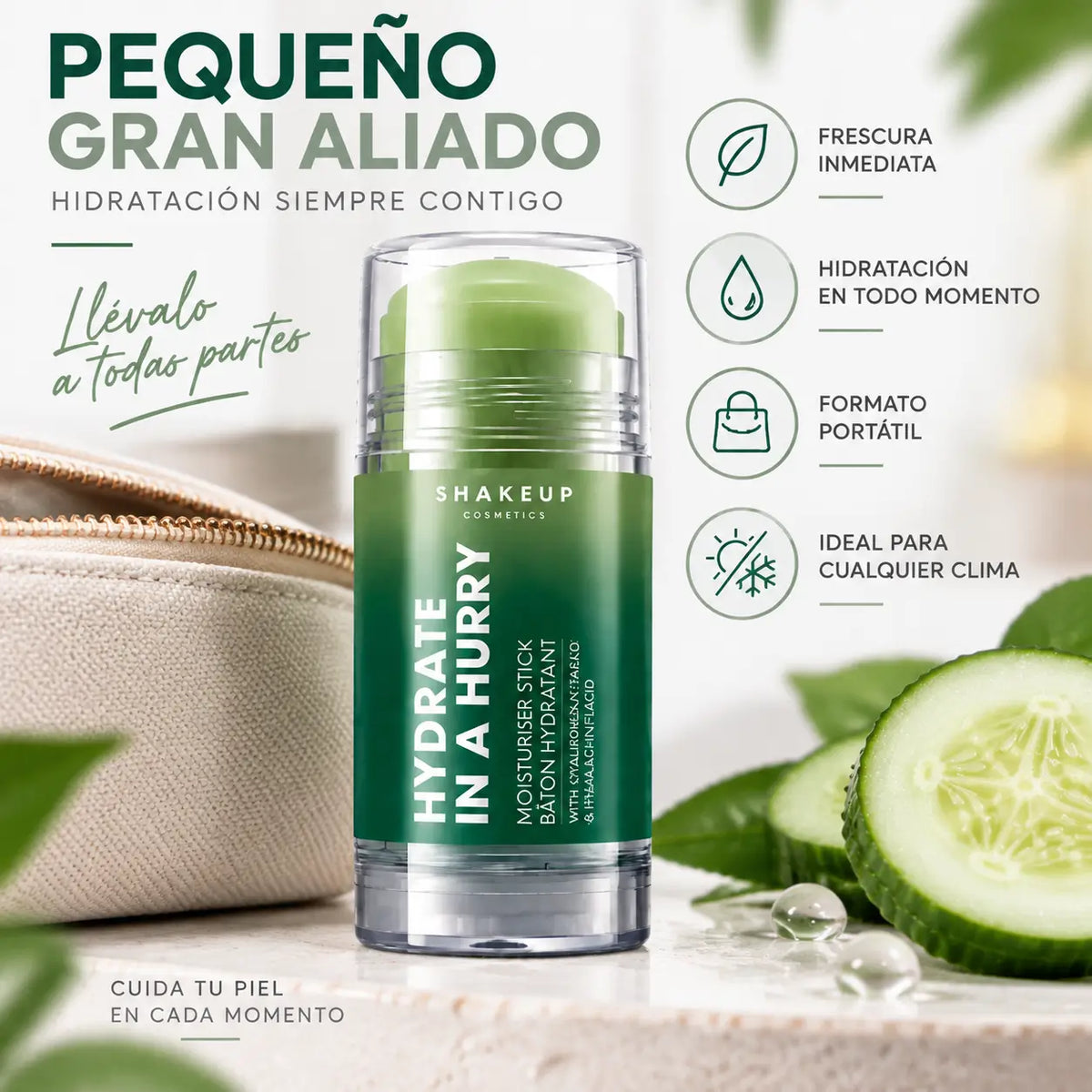 Arsekum, Hydrate in a Hurry, Stick Hidratante Facial Portátil, 10 ml