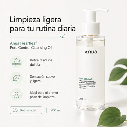 Anua Heartleaf Cleansing Oil aceite limpiador facial 200ml