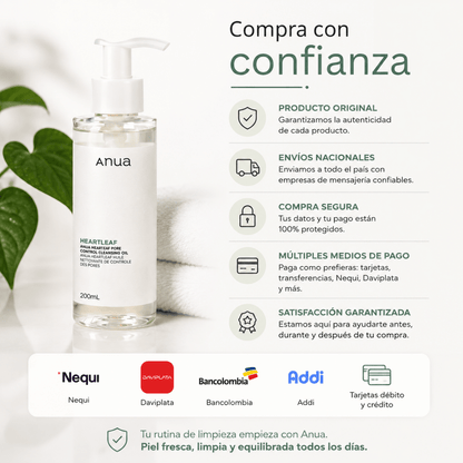 Anua Heartleaf Cleansing Oil aceite limpiador facial 200ml