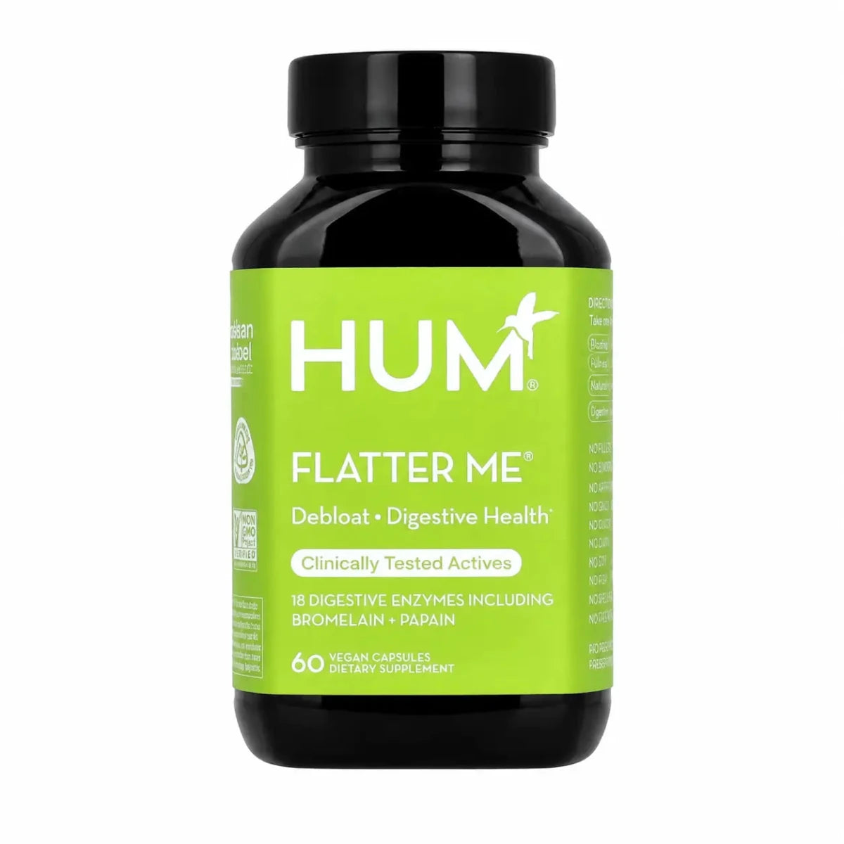 HUM Nutrition Flatter Me 60 Capsulas Soporte Digestivo Zivanne