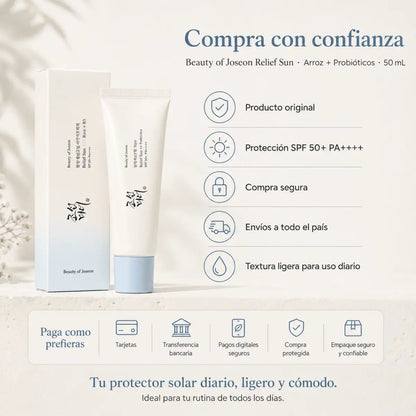 Beauty of Joseon Relief Sun : Rice + Probiotics SPF50+ PA++++ (50ml) - Zivanne