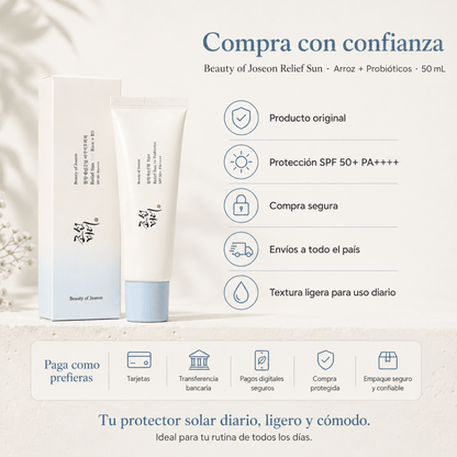 Beauty of Joseon Relief Sun : Rice + Probiotics SPF50+ PA++++ (50ml) - Zivanne