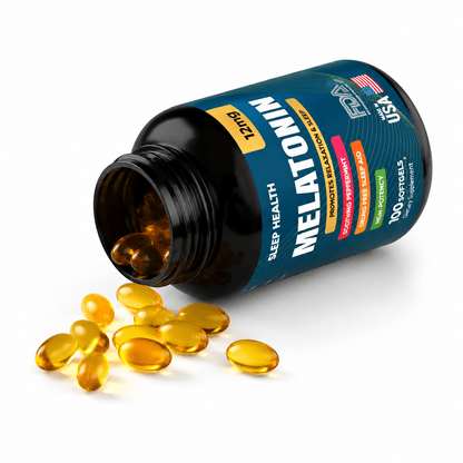 Life & Natura Melatonin 12mg 100 Softgels Soporte Nocturno Zivanne