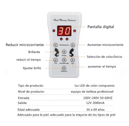 Máscara Facial LED Rejuvenecedora