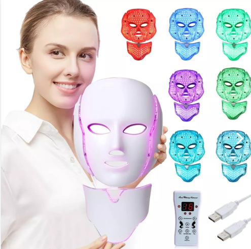 Máscara Facial LED Rejuvenecedora