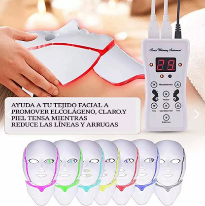 Máscara Facial LED Rejuvenecedora
