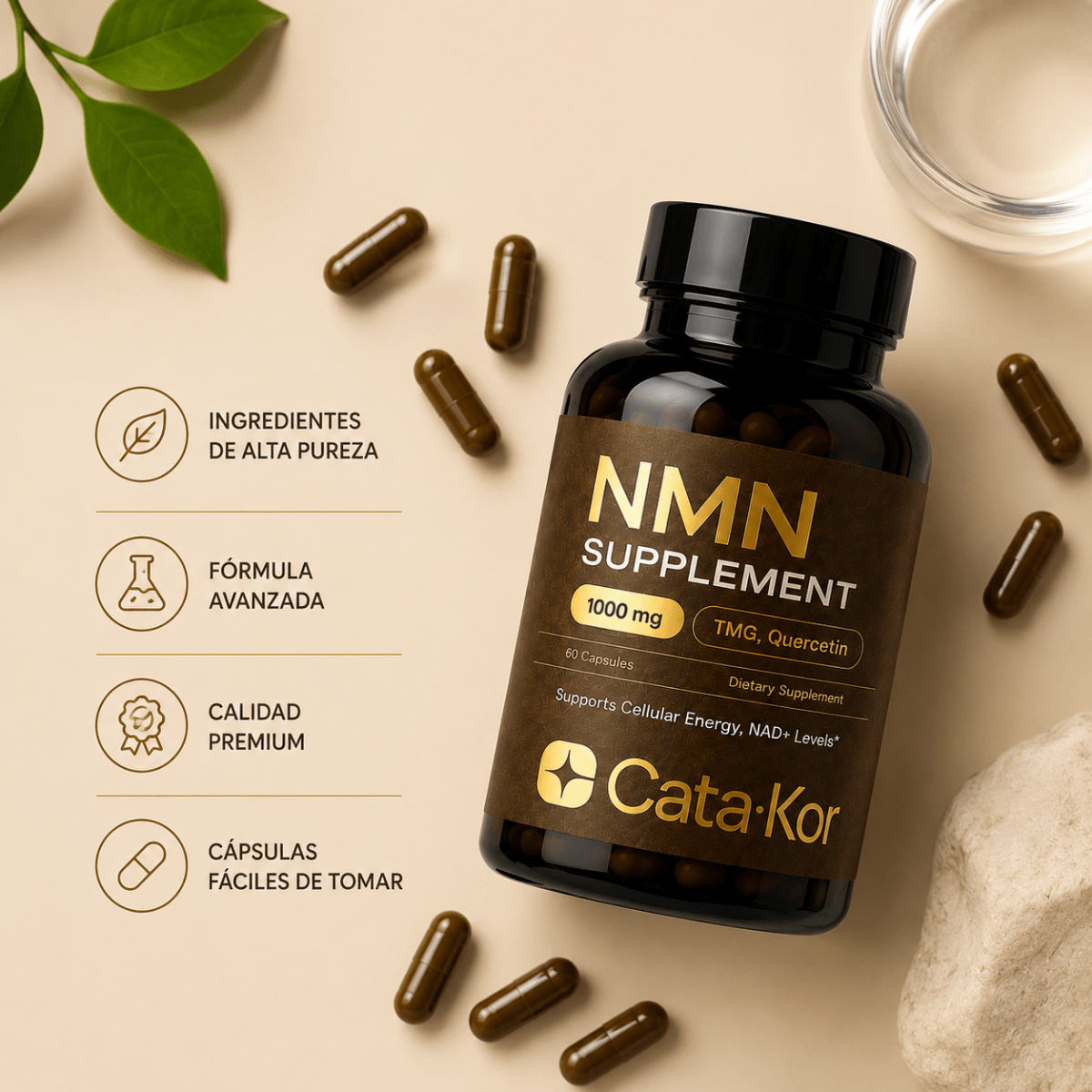 CATAKOR NMN Supplement Suplemento de Bienestar Celular Zivanne