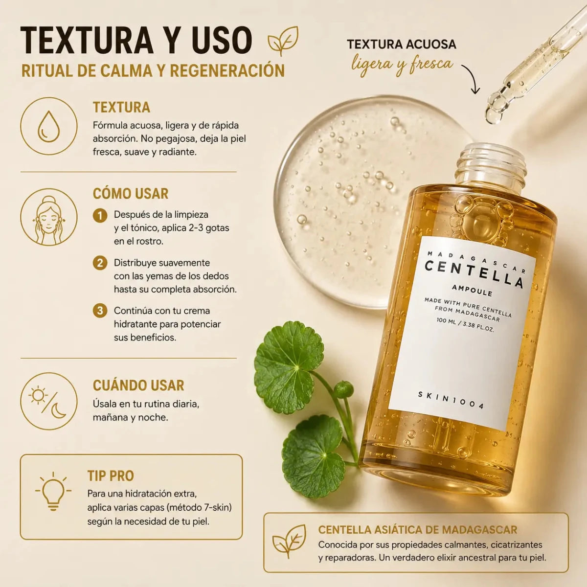 Sérum SKIN1004 Madagascar Centella Ampoule 100 Centella Asiática Zivanne