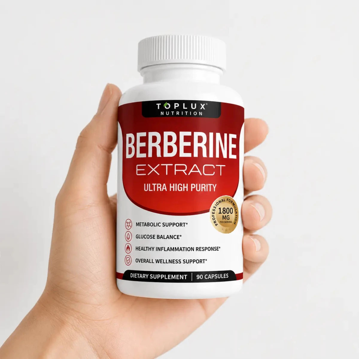 Toplux Nutrition Berberine Extract Suplemento Nutricional Botanico Zivanne