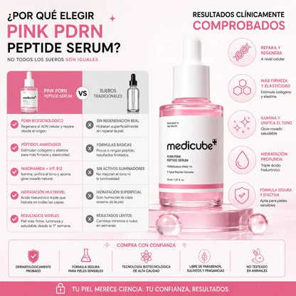 Medicube Pink PDRN Peptide Serum (30ml) — Sérum Facial - Zivanne