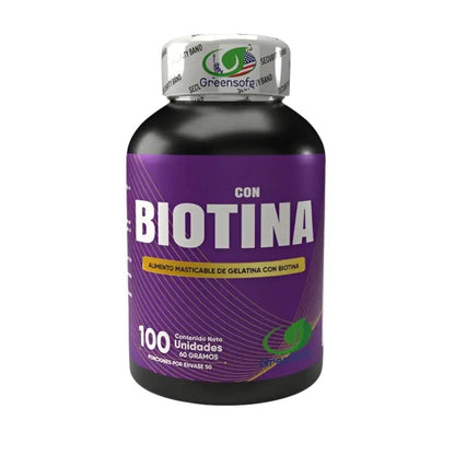 biotina 10.000 mcg cap 100 greensofg - Zivanne