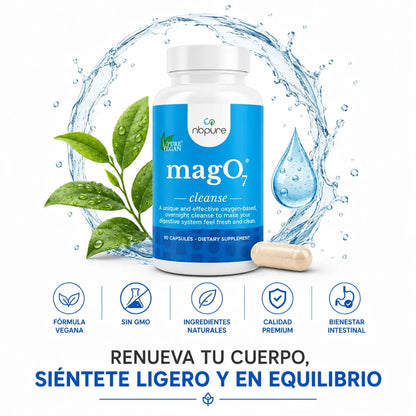 NBPURE Mag07 Cleanse (90 Cápsulas) – Suplemento de Magnesio Digestivo - Zivanne