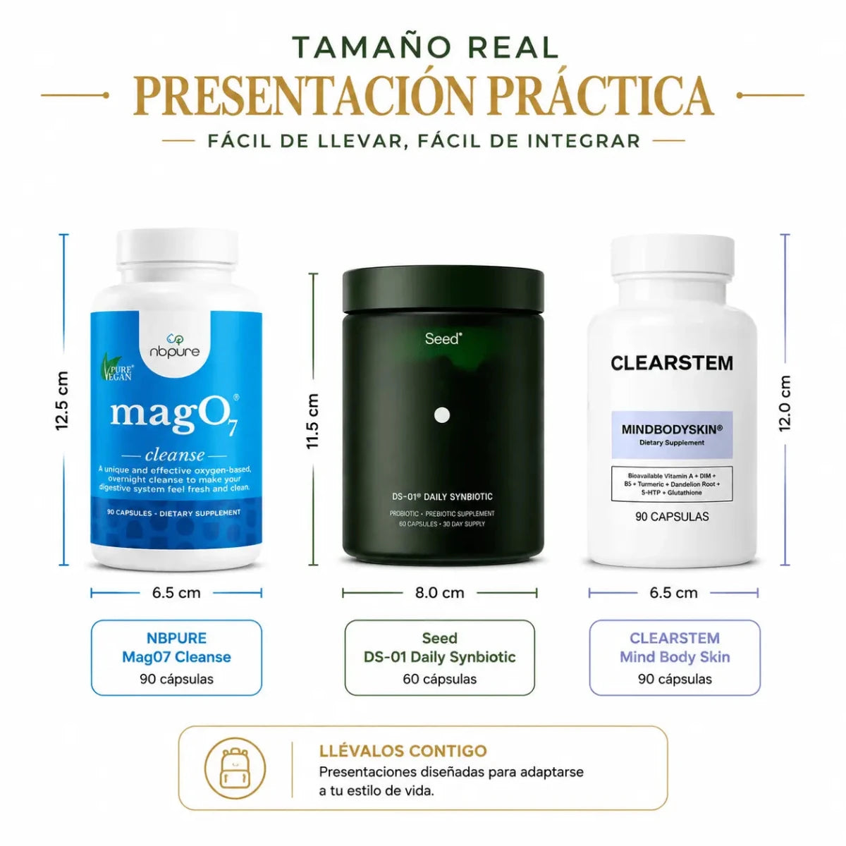 Kit Protocolo In & Out Ruta Dorada Unisex Rutina de Bienestar Zivanne