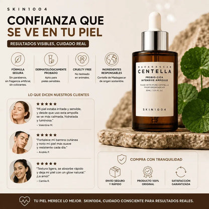 SKIN1004 Madagascar Centella Probio-Cica Intensive Ampoule (30ml) — Ampolla facial cosmética - Zivanne
